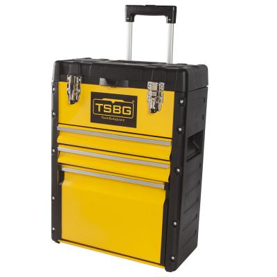 China Plastic Wholesale Products China Handle Trolley Plastic Tool Box for sale