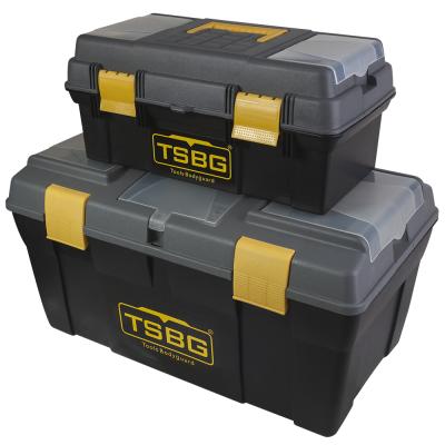 China Custom Rigid Heavy Duty Plastic Construction Site Tool Storage Box 41x21x18.5 for sale