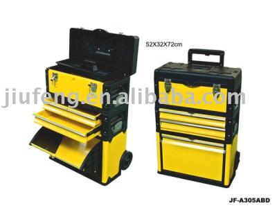 China DIY Iron Trolley Strong Easy Carry Tool Box for sale