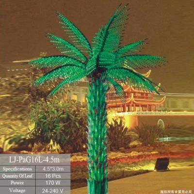 China Tropical Outdoor Landscaping Lighting Tree LED Waterproof Artificial Lighting Palm Trees for sale