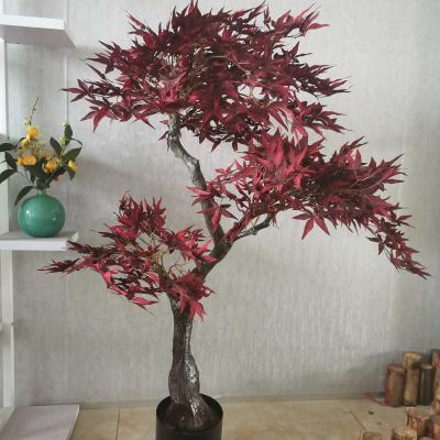 China 120/150M/180/210/240cm Eco-friendly Plant Plants Tree Outdoor Artificial Maple Tree for sale