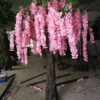 China 2020 Factory New Hot Sale Eco-friendly Design Handmade Artificial Guangdong Wisteria Flower Tree For Outdoor Decoration for sale