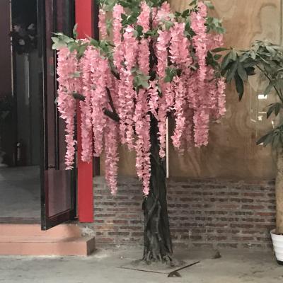 China 2020 Hot Sale Wholesale High Quality Eco-friendly Handmade Artificial Wisteria Flower Tree For Hotel Decoration for sale