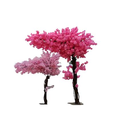 China Wholesale Handmade Eco-friendly Decorative Arched Cherry Blossom Tree Artificial Pink Rose From China for sale