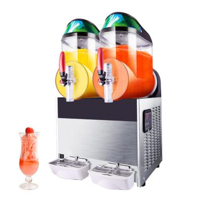 China Independent Control Wholesale JAHWA 10L 2 Tank Stainless Steel Hot Commercial Electric Slush Machine For Sale for sale