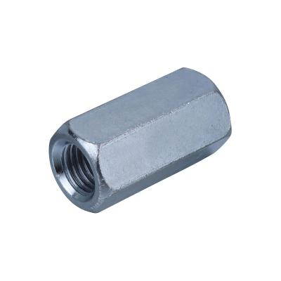 Китай Stock Heavy Industry Fairly Long Carbon Steel Galvanized Hex Connection Nut DIN6334 Hex Coupling Nut продается