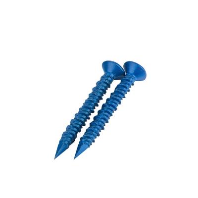 China HEX Factory Price Self Tapping Hex Screws Concrete Screws Ruspert Blue for sale