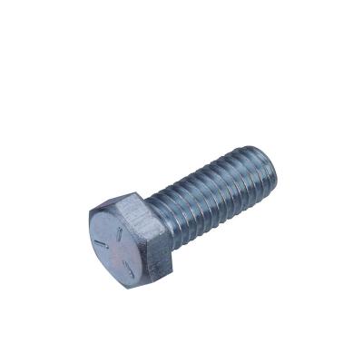 China Galvanized Stainless Steel Hex Bolt Head Screw DIN933 Hex Bolt Carbon Steel Grade 4.8 5.8 8.8 10.9 M12 M16 for sale