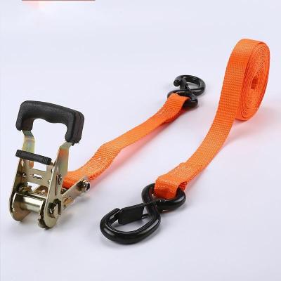 China 100% high tenacity polyester yarn tightener hot sale motorcycle trunk strap ratchet ENV ratchet buckle tie down strap1250kg for cargo Te koop