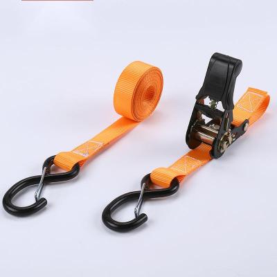 China 100% 800kgs High Tenacity Polyester Yarns Zinc Alloy Cam Buckle Tie Down Cargo Lashing Strap Belt Lifting And Moving Straps With S Hook for sale