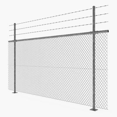 China Easily Assembled High Quality Chain Link Fence Price Galvanized And PVC Coated Wire Mesh For Sale for sale