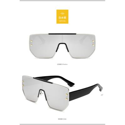 China Good Duty Anti-UV High End Gradual Polygon Oversized Sun Glasses Sun Glasses For Man for sale