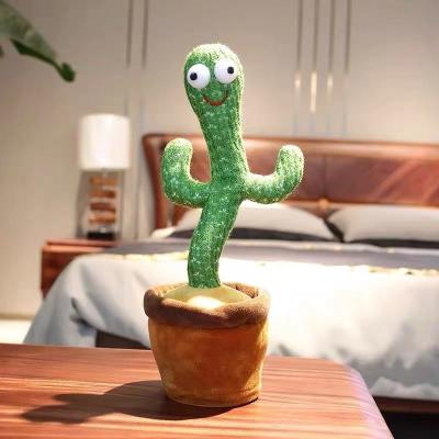 China Resin Celebrity Line Dancing Twisted Cactus Foreign Trade Border Association Singing Twisted Enchanting Plush Toys for sale