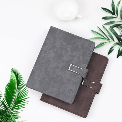 China A5 Loose Leaf Notebook Stationery Business Leather Notebook Magnetic Office Diary Student Creative Office Diary for sale