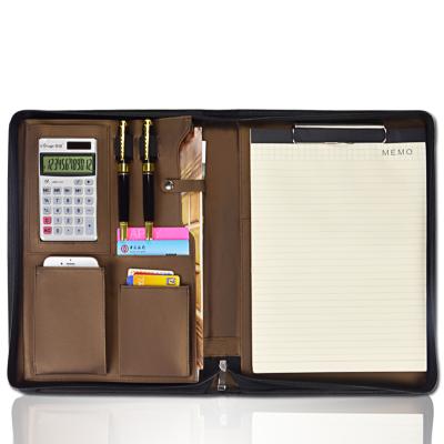 China Magnetic Cortical Zipper Package Multifunction A4 Business Sales Pinch Manager Pinch Maintenance Paper Calculator for sale