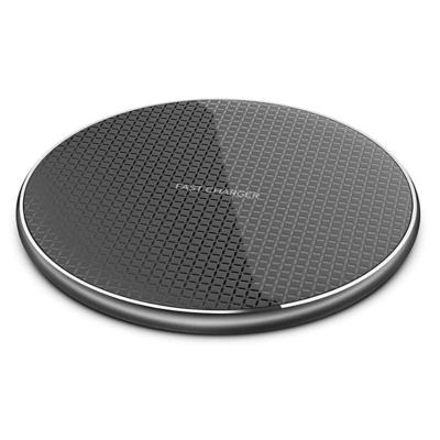 China Charging Mobile Phones Factory Price Wholesale Round Qi Wireless Charging Ultra Thin 10W Universal Fast Wireless Phone Charger Pad For Mobile Phone for sale