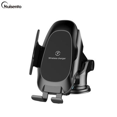 China HUISENTO Hot Selling Mobile Phone Model Automatic Smart Fast Phone Charger 10w Car Wireless Charger for sale