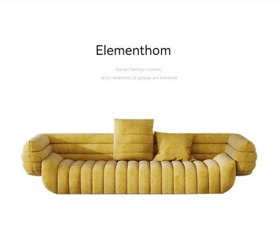 China Italian Simple Modern Small Faux Luxury Light Luxury Extendable Apartment Living Room Sofa Fabric Latex Art-sofa Leather Furniture Customization for sale