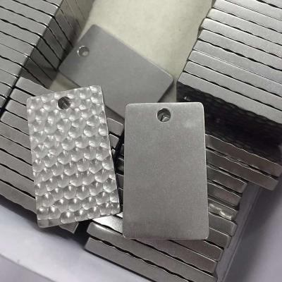 China Europe& Japen Engraved Titanium Hypoalergic EDC Tag For Using Medical Tag, Military Tag, Dog Tag Custom Your Logo for sale