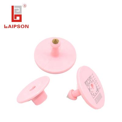 China Farms 1m round uhf rfid ear tag for pig pigs goat calves for sale