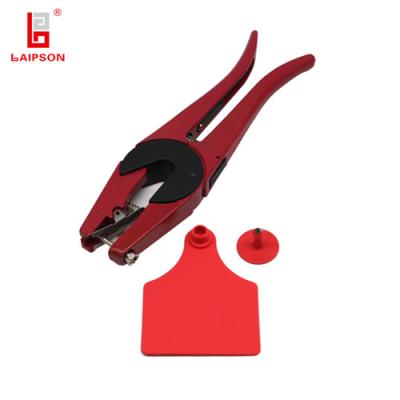 China Install LAIPSON Ear Marks Ear Mark Applicator Animal Ear Mark Pliers In 270*65*35mm Red for sale