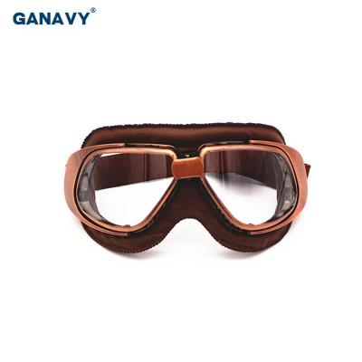 China Wholesale Cheap Impact-Resistance Motorcycle Goggles Vintage Outdoor Lenses Protector for sale