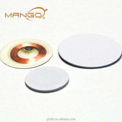 China 125khz em4100 rfid disc 25mm round nfc sticker rfid tag slim metro ticket for sale