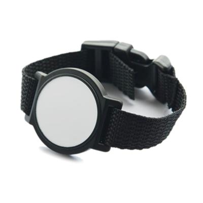 China Access Control System RFID MIFARE 1 HF S50 13.56MHz Adjustable Nylon Wristband Watch for sale