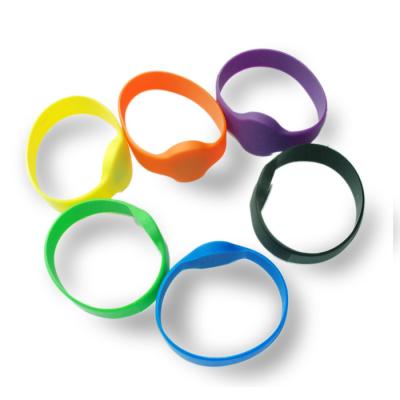 China Check ABS housing+pvc nylon disk tag+Nylon band RFID wristband with TI256 chip for sale