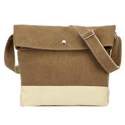 China Literary Style Crossbody Bag Messenger Bag Commute Shoulder Large Capacity Canvas Bag Wholesale price for sale