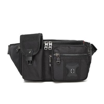 China Cross-Border Trend New Men's Waist Bag Tool Kit Chest  Simple Fashion Shoulder Bag Sports Multi-Function Scalable Crossbody Bag for sale