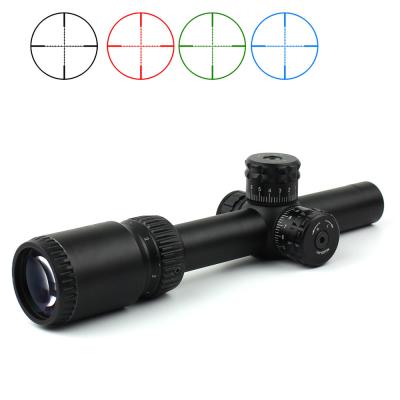 China Los colores ópticos militares de los alcances 1-6x20 tres del rifle de la caza del equipo Ar15 iluminaron vista telescópica en venta