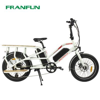 China FRANFUN Aluminum Alloy Dual Battery Electric Bike 750w Long Tail Tandem Electric Bicycle for sale