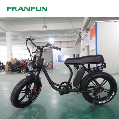 China FRANFUN Aluminum alloy step-thorugh fatbike 750W 48V electric fat bike fat tire bicycle for sale