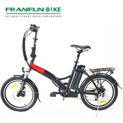 China Aluminum Alloy FRANFUN High End Quality 20 Inch Electric Folding Bike for sale