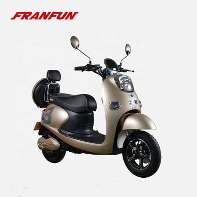 China FRANFUN/OEM 60V20AH800W hot sale steel fashion e motorcycles in college scooter moped for sale