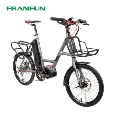 China New design CE ROHS rechargeable battery aluminum alloy cargo e bike mid drive delivery electric bicycle for sale