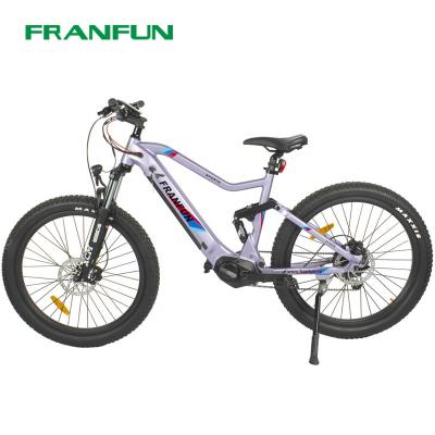 China Wholesale FRANFUN M600 500W Alloy Full Suspension Mountain Bike Aluminum Bicycle For Sale for sale