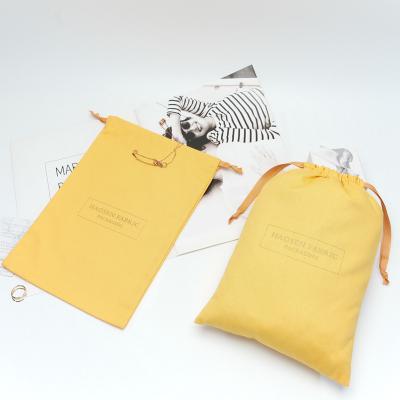 China Custom Made 100% BIODEGRADABLE Cotton Canvas Hangover Kit Bag Drawstring Pouch Dust Bag For Shoes for sale