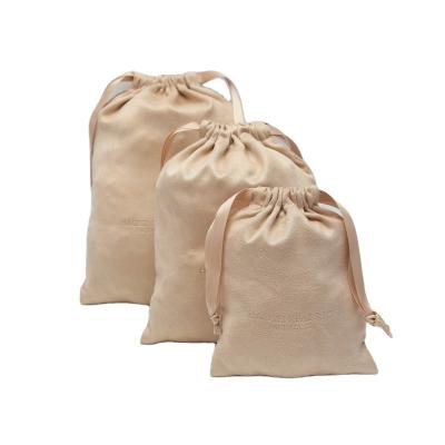 China Recyclable Luxury Custom Packaging Custom Microfiber Clothing Bag Shoes Drawstring Velvet Microfiber Velvet Storage Bag Shoe Bags for sale