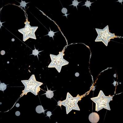 China Indoor Use 2m Long 10L Star WANG WORLD Holiday Party Warm White Led Fairy Decoration Star String Lights Ramadan Decorations for sale