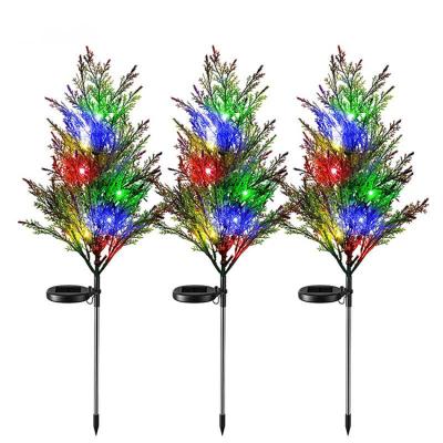 China Bright Garden Patio Yard Decor Sun Light For Garden Christmas Tree Shaped RGB Garden Light for sale