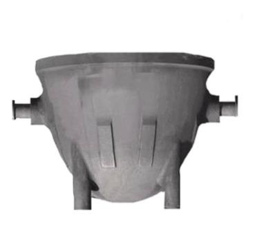 China Steel Densen Customized Construction Equipment Steel Slag Pot Customized Casting With Sand Process for sale