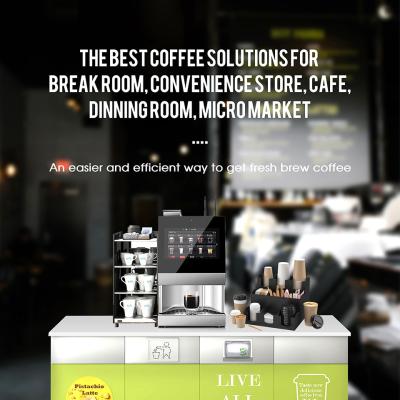 China WIFI 4G Commerciële koffiemachine Automatische espresso koffiemachine Te koop