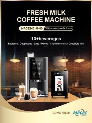 China Fabricación de máquinas de café espresso multifunción para la venta automática de café con leche fresca en venta