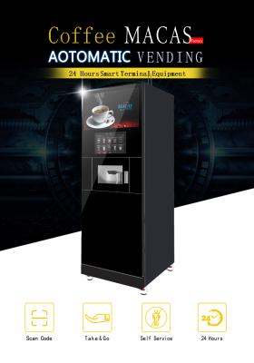 China MACAS Commercial Coffee Vending Machine with 20 kinds of beverages for sale