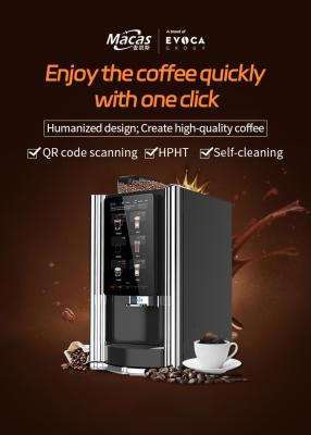 China Automatic Commercial Coffee Vending Machine With Internet WIFI And RJ-45 for sale