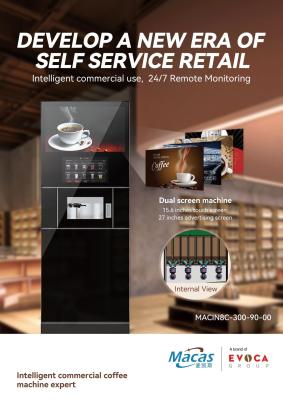 China OEM ODM Free Standing Commercial Coffee Machine Self Service Coffee Vending Machines for sale