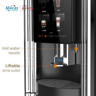 Cina Gear Pump Bean To Cup Coffee Vending Machine con display interattivo touch screen da 15,6 pollici in vendita