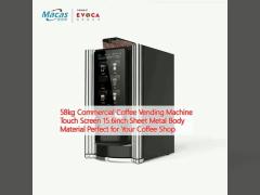 58kg Commercial Coffee Vending Machine Touch Screen 15.6inch Sheet Metal Body Material Perfect for Your Coffee Shop